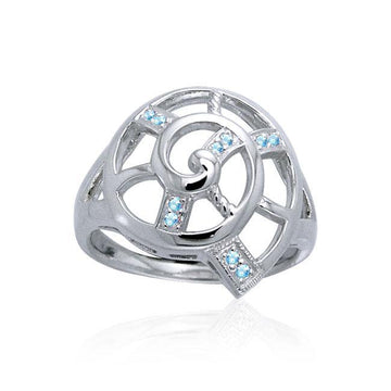 Nautilus Shell Filigree Ring TRI1055 - Jewelry